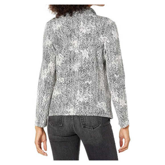 Nic & Zoe Marbelous Draped Open Cardigan Jacket SMALL Grey Multi NEW $168 COZY - Picture 4 of 6